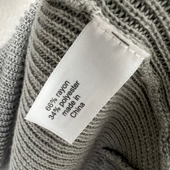 Astrologie Gray White Fuzzy Star Ribbed Boat Neck Long Sleeve Boho Sweater XXL - Picture 8 of 9